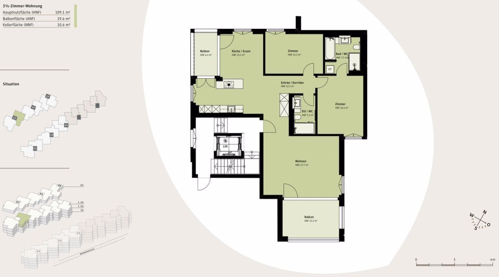 Moderne 3.5-Zimmer-Wohnung - Erstbezug - Bild 1