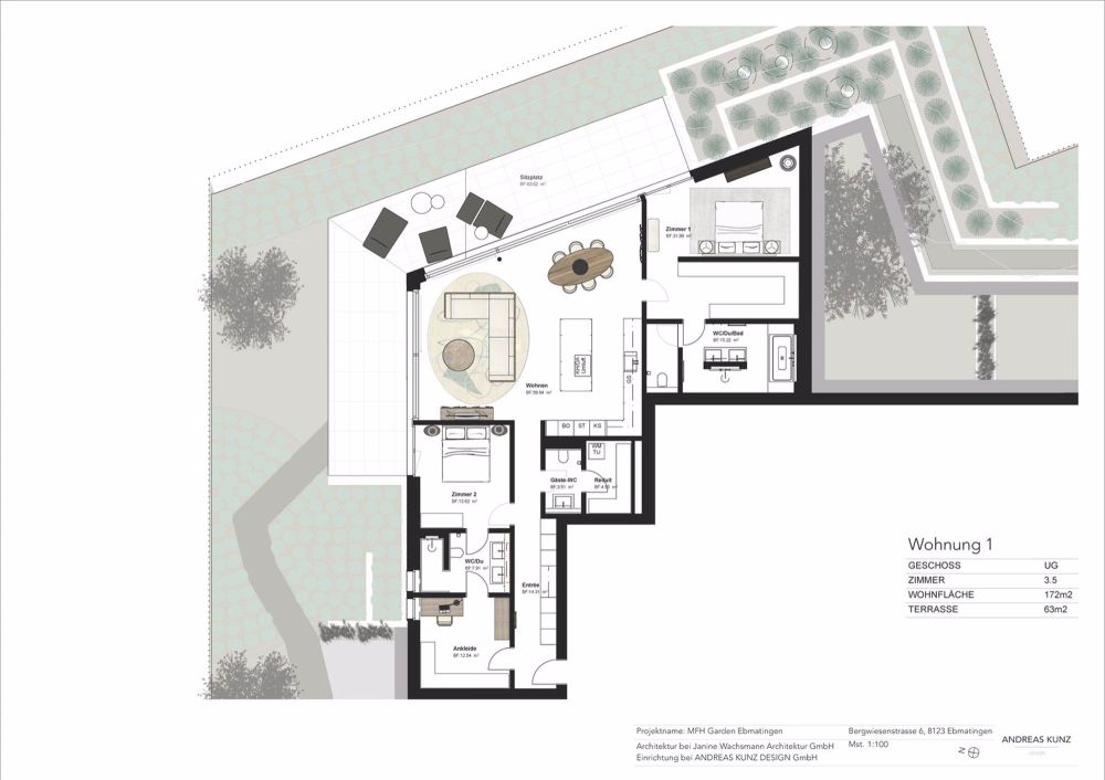 NEUBAUWOHNUNG - 3.5 Zimmer-Wohnung - sehr grosszügig und mit toller Aussicht und Ruhe - Bild 2