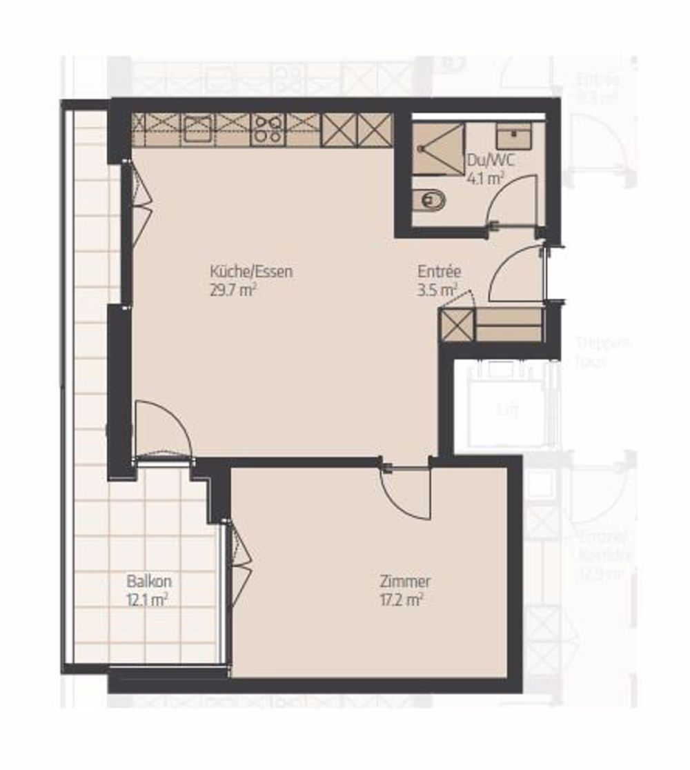 Erstbezug - 2.5-Zimmer-Wohnung im 1. OG - Bild 3