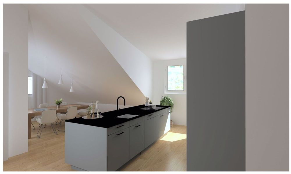 Erstbezug in 4.5- Zimmer Dachwohnung mit Sicht ins Grüne - Bild 3