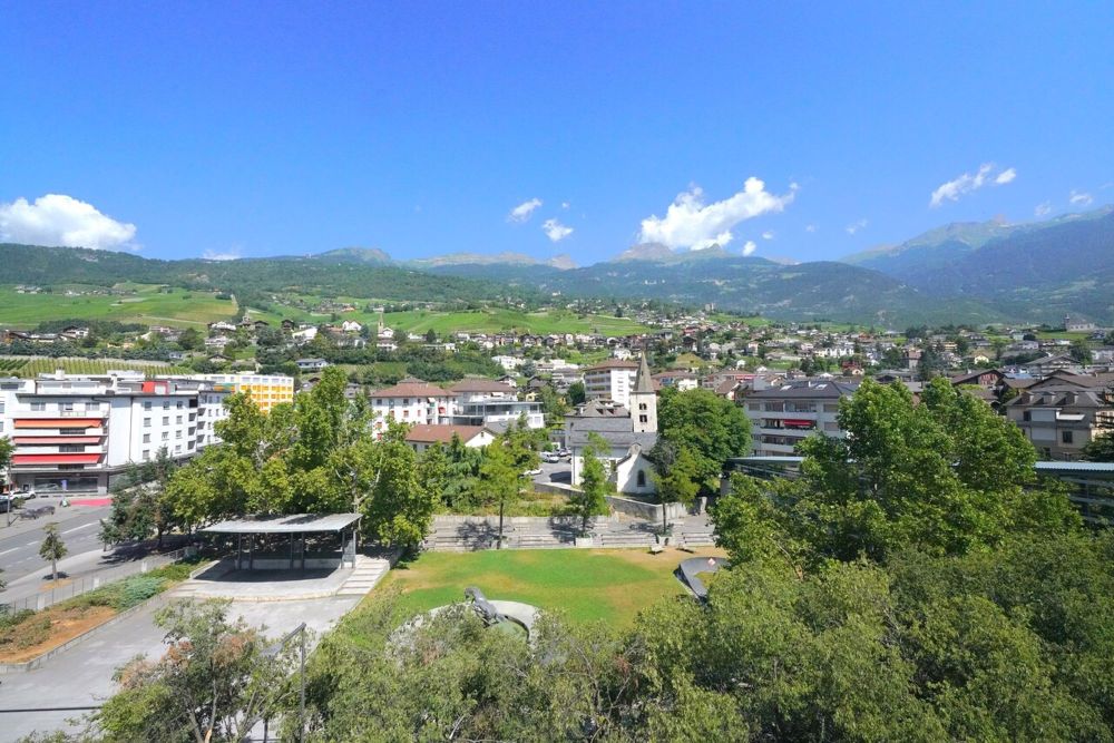 ATTIQUE D'EXCEPTION DE 4.5 PCES CENTRE-VILLE DE SIERRE - Vue Nord