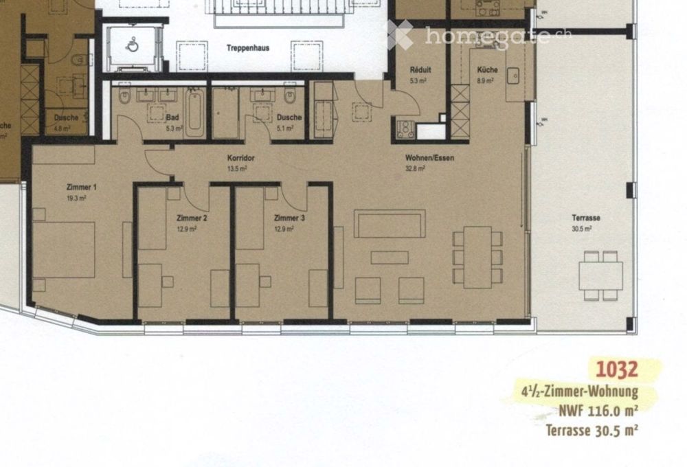 Edle 4 ½ Zimmer Attikawohnung mit Sauna - Bild 5
