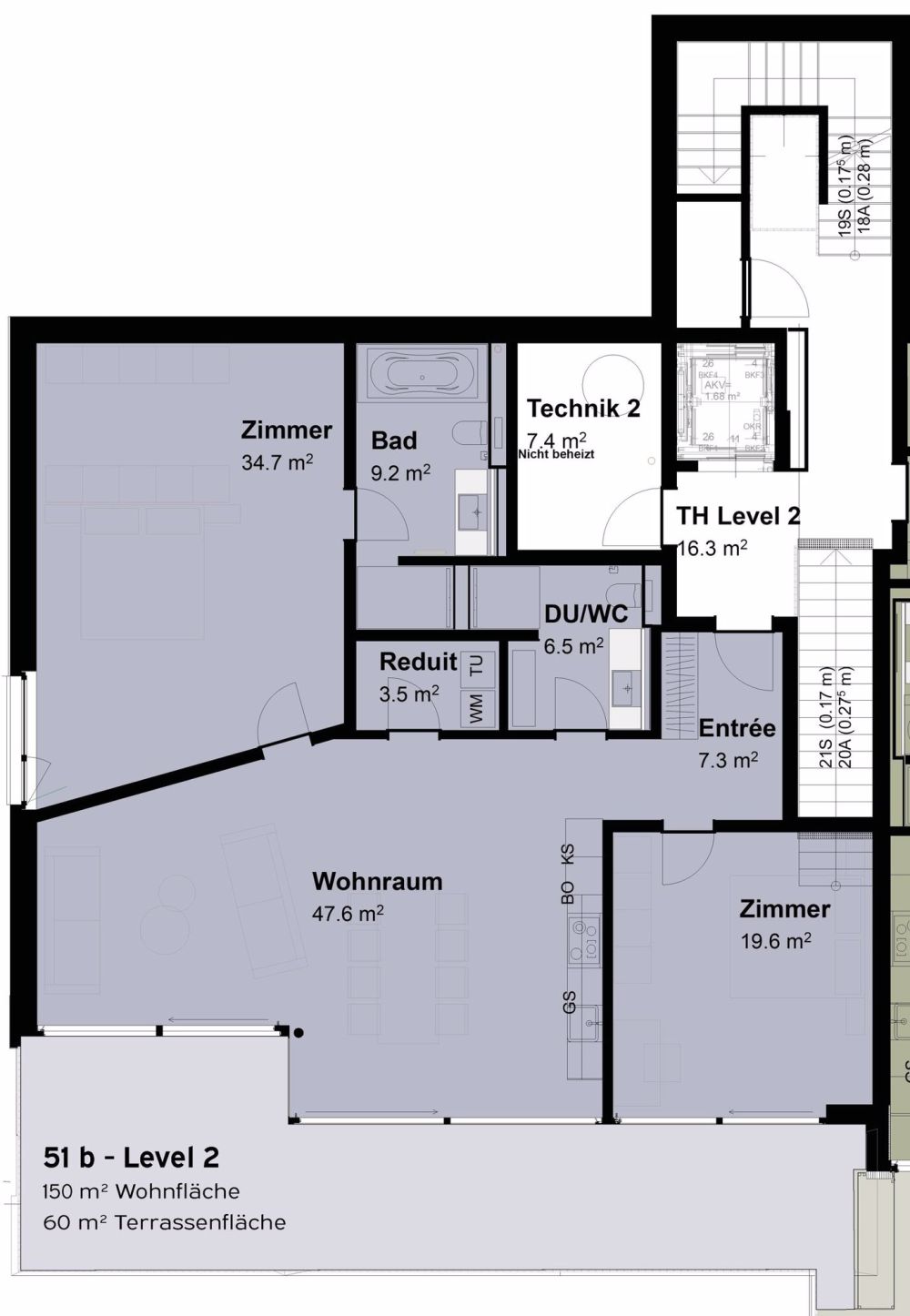 Terrassenwohnung an Top Panorama Lage mit unverbaubarer Berg- und Seesicht - Bild 4