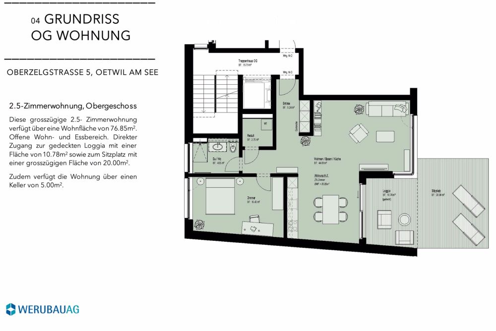 Online-Besichtigungen möglich - Moderne 2.5-Zimmer-Neubau-Wohnung mit grosser Terrasse - Bild 7