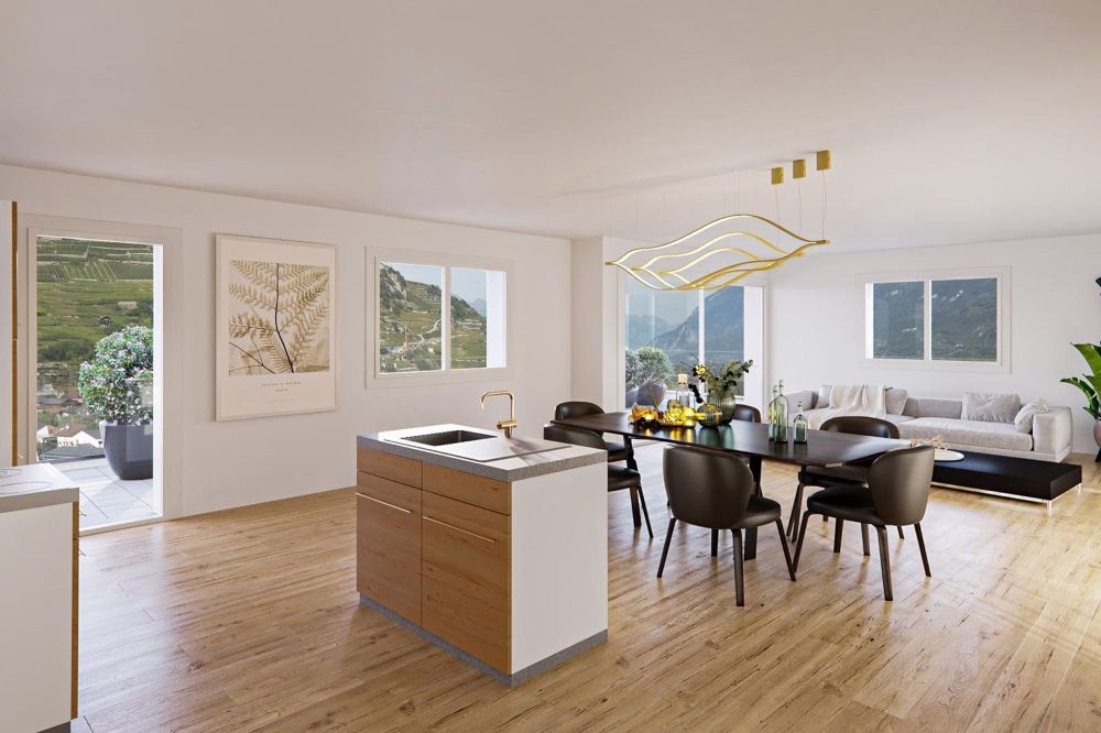 Appartement sur plan 4.5 pces à St Léonard | dreamo.ch - Bild 1