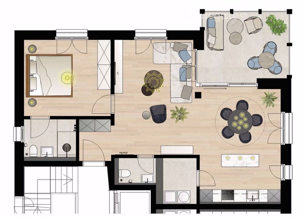 Moderne 2.5-Zimmer-Wohnung im Zentrum von Sarnen - Bild 3