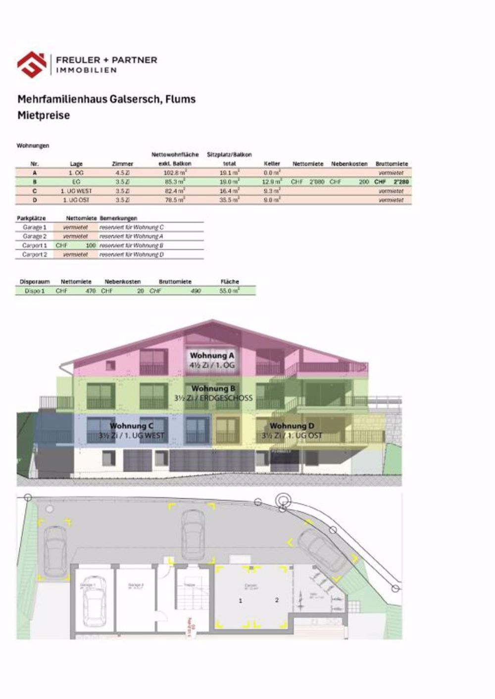 3½ Zi-Neubauwohnung im Erdgeschoss mit herrlicher Aussicht - Bild 11