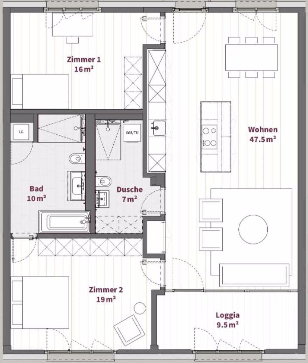 3.5 Zimmer Wohnung in Zunzgen (Erstbezug) - Bild 7