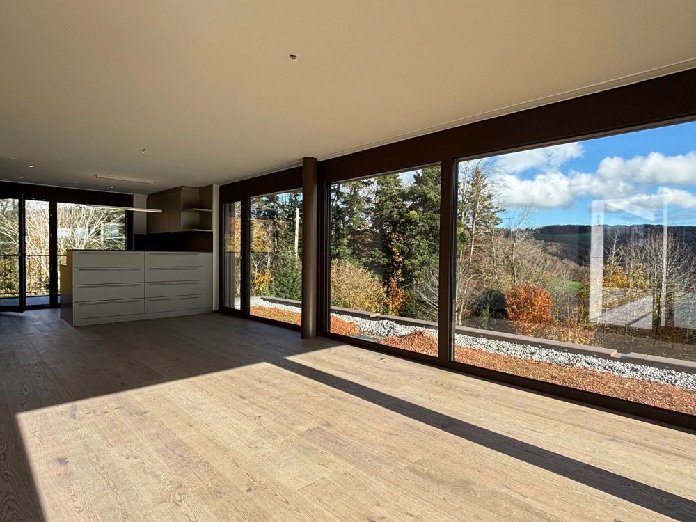 Neubau 3.5 Zimmer-Attika-Wohnung mit zwei Terrassen und Blick in die Natur - Bild 1