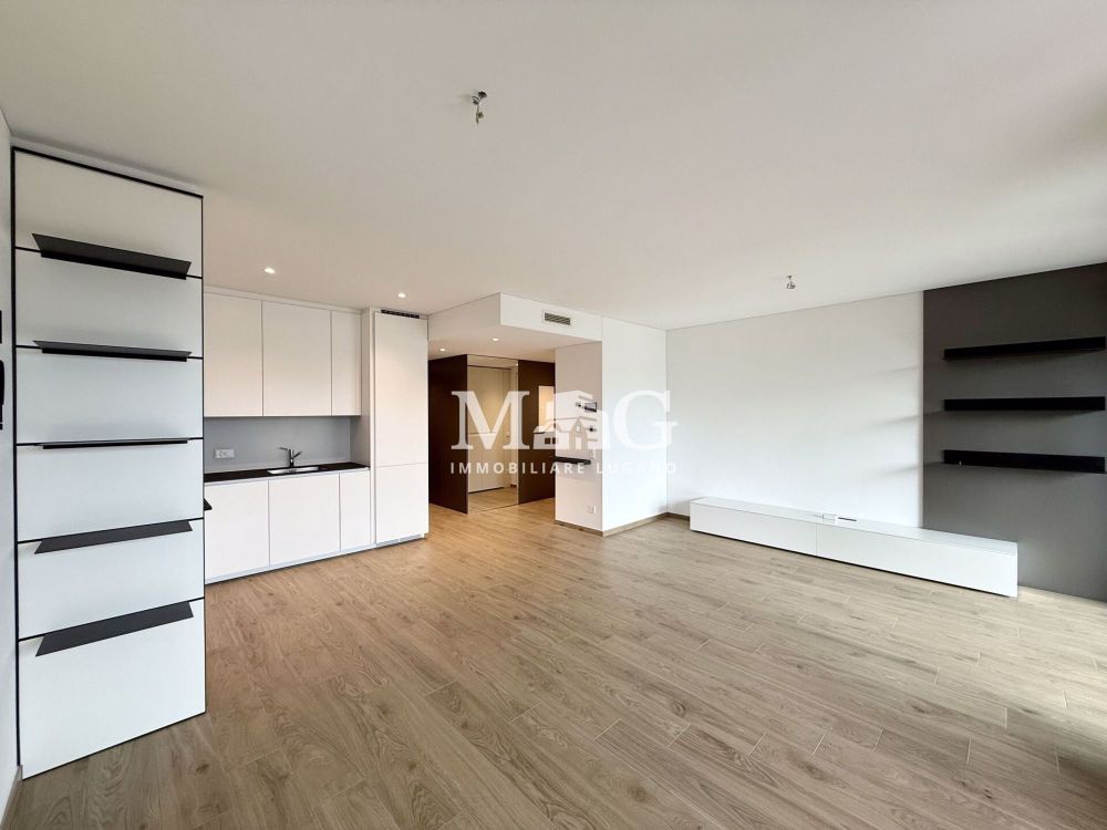 Pregassona, Zeitgenössische Eleganz – 2.5-Zimmer-Wohnung mit freier Aussicht - Bild 3