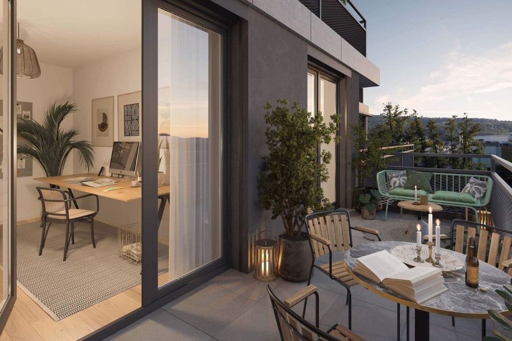 Modernes Wohnen in Dübendorf! - Balkon/Terrasse/Sitzplatz