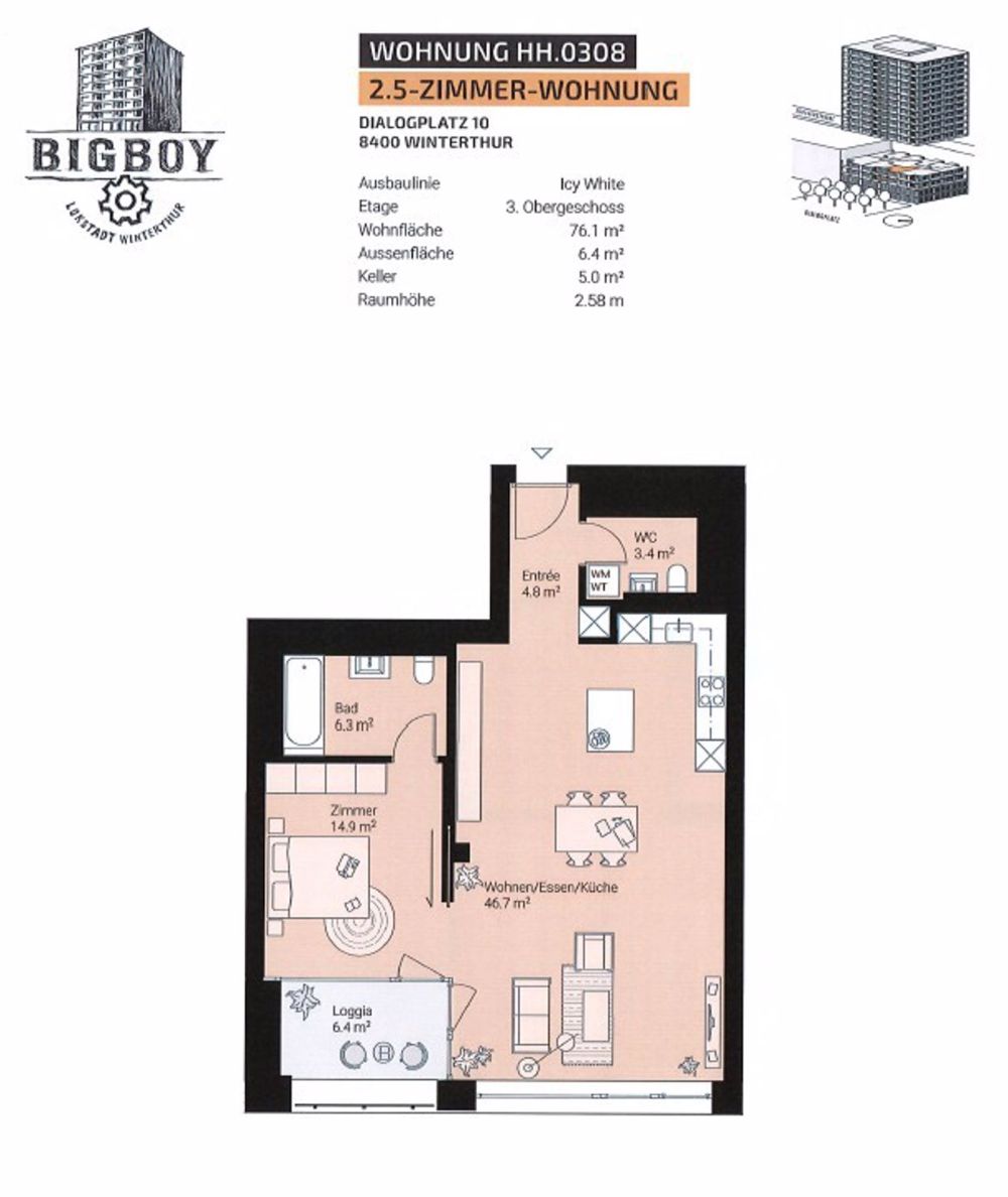 2 ½ Zimmer-Wohnung in Winterthur mieten - Bild 7