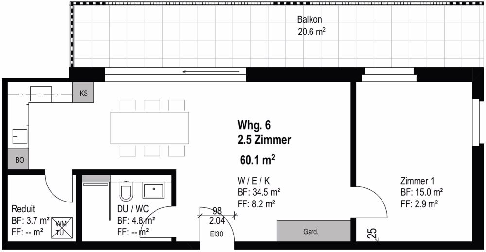 Erstvermietung: Lichtdurchflutete 2.5-Zimmerwohnung mit Stil – Ihr neues Zuhause in Bertschikon - Bild 2