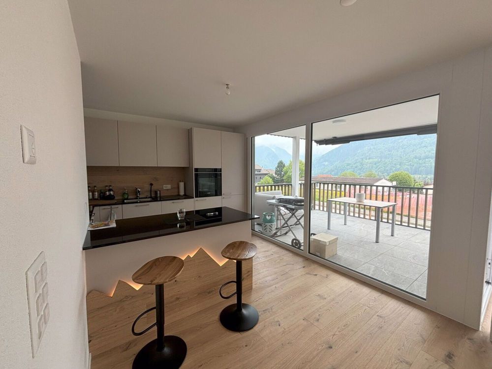 Crésuz - Neues möbliertes oder unmöbliertes Apartment mit schöner Aussicht - Bild 3
