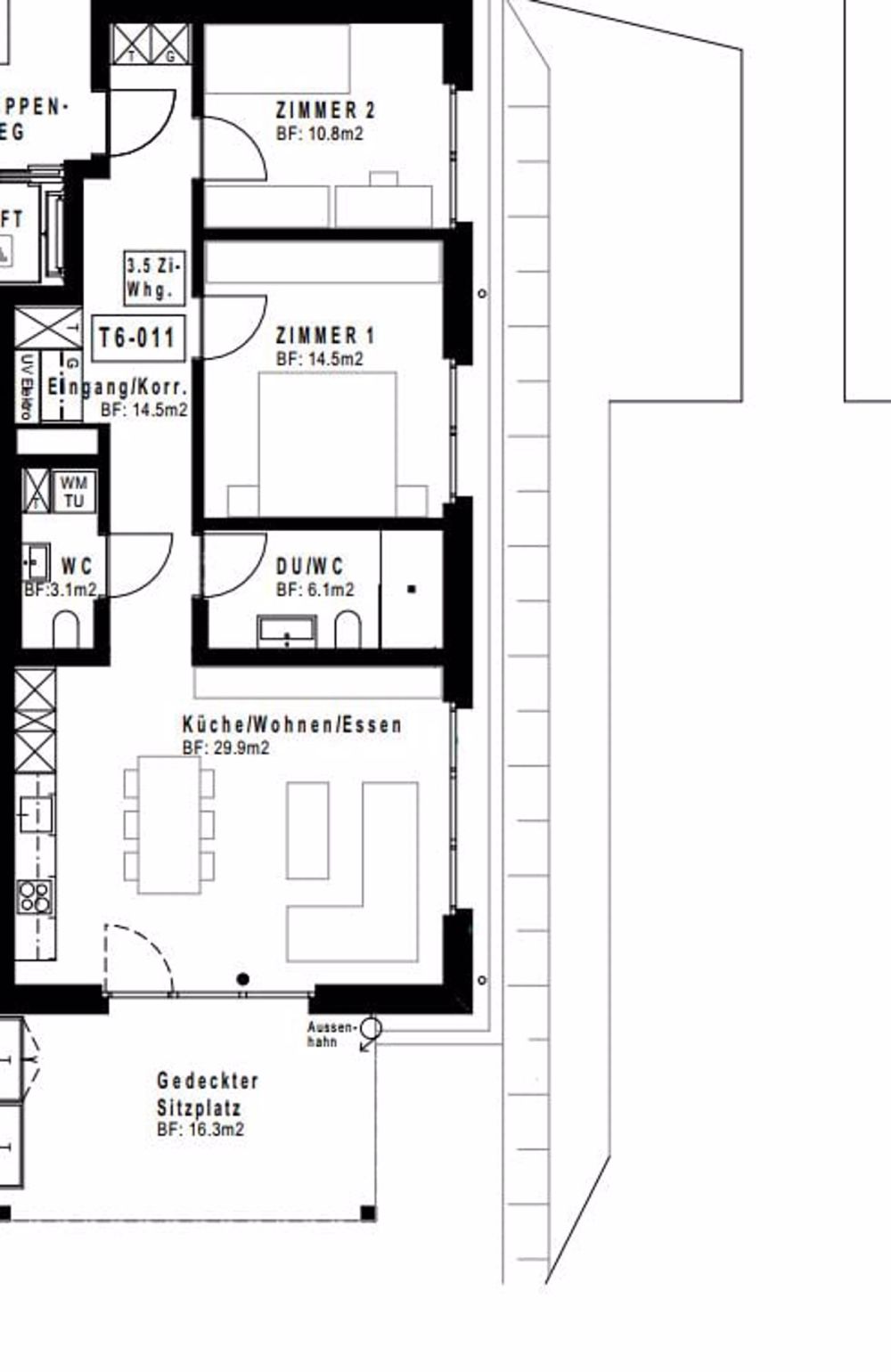 Erstvermietung ab 01.06.2024 "Zentrum Tobel - Grundriss Wohnung