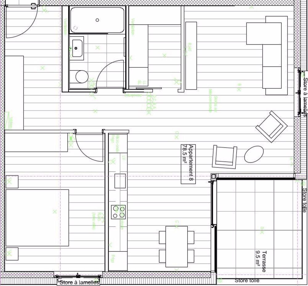NEUE 2.5-ZIMMER-WOHNUNG IM 1. STOCK IN SIERRE - Appartement No 44 Sud-Ouest