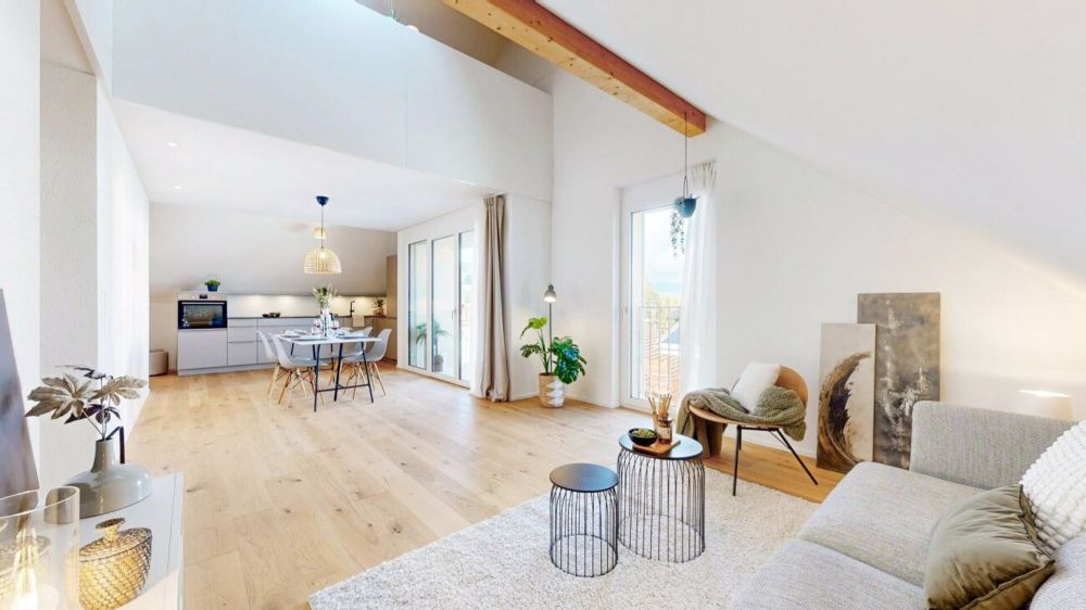 NEUBAU | ERSTVERMIETUNG 2.5-Zimmer-Wohnungen mit zusätzlicher Galerie - Küche / Wohnzimmer