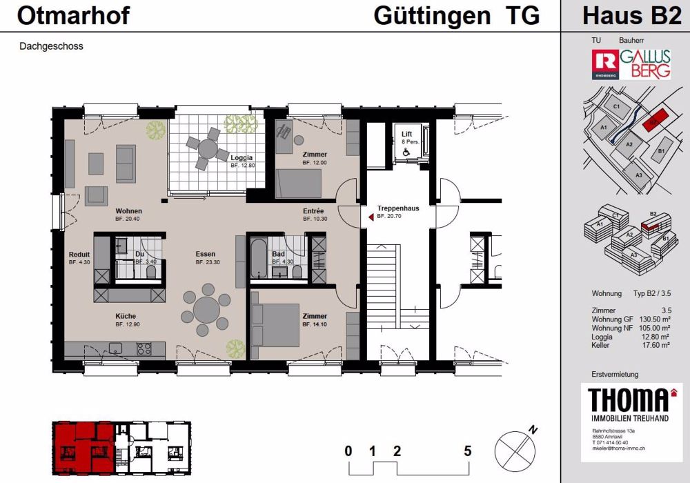 ERSTBEZUG - helle 3.5-/4.5-Zi-Dachwohnungen mit hohen Decken - B2_3.5