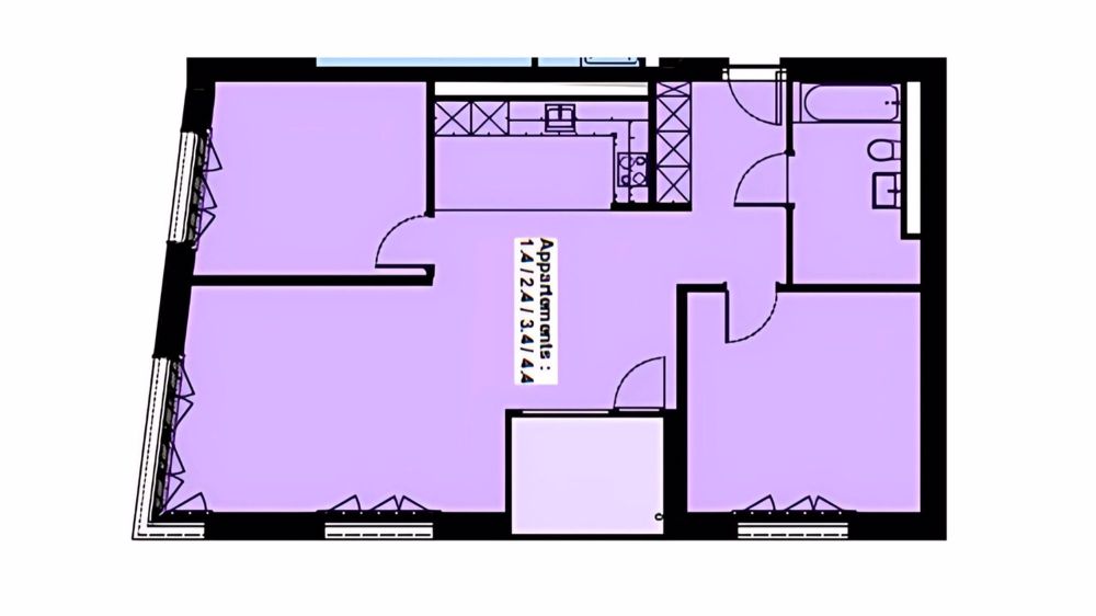 Appartement moderne de 3.5 pièces, idéalement situé à Bulle - Plan Aménagement