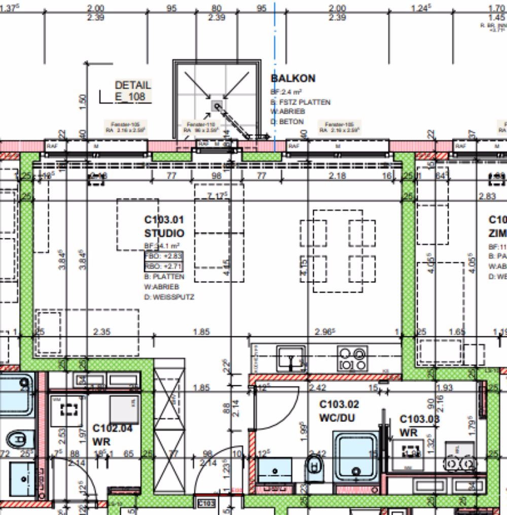 1 .5 Zimmerwohnung im Grünen - Bild 11