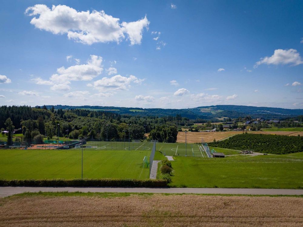 Moderne 3.5 Zimmer Neubauwohnung mit grossem Gartensitzplatz - Aussicht