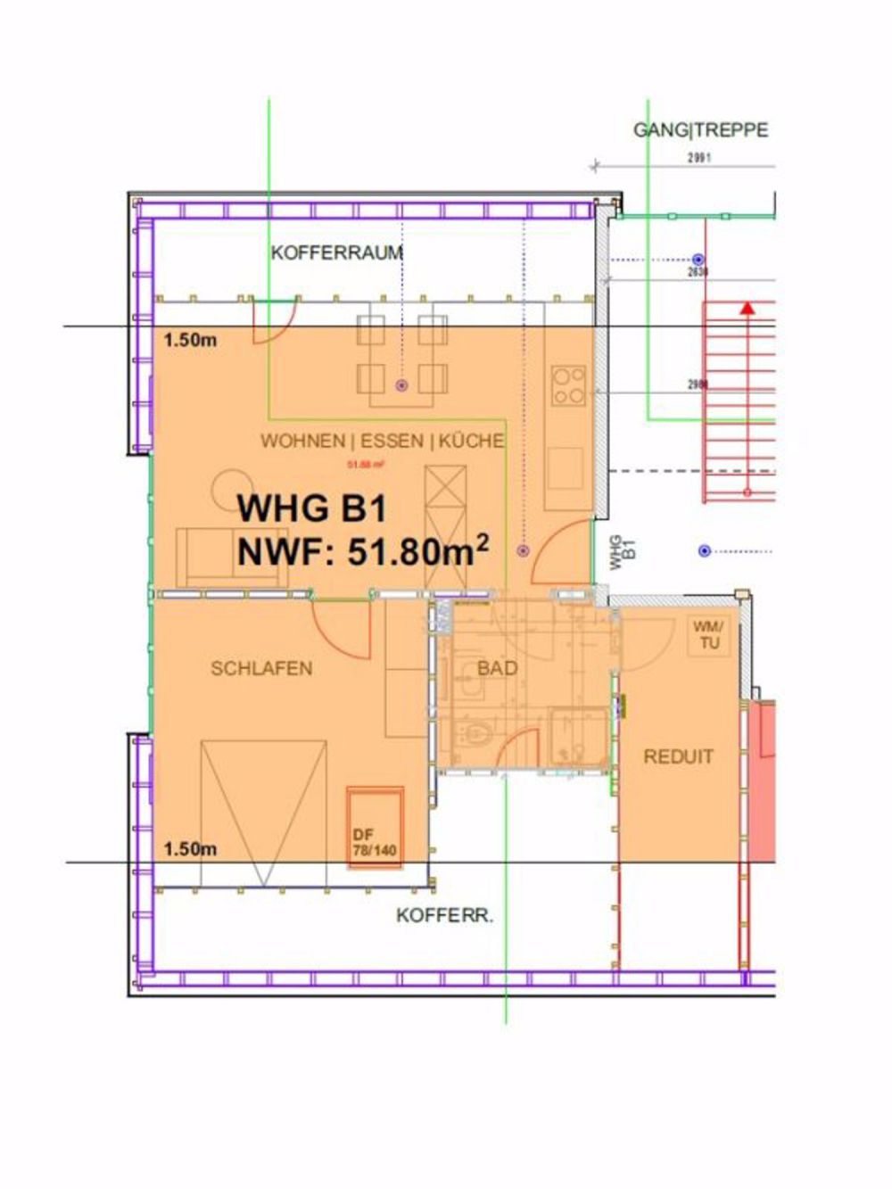 2.5- Zimmerwohnung über den Dächern! - Bild 9
