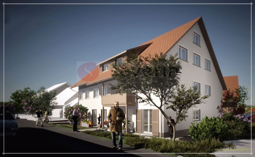 LANDHAUSIDYLLE RÜDLINGEN: 5 WOHNUNGEN 3.5/4.5 ZIMMER INKL TGPP. - AUSSENANSICHT