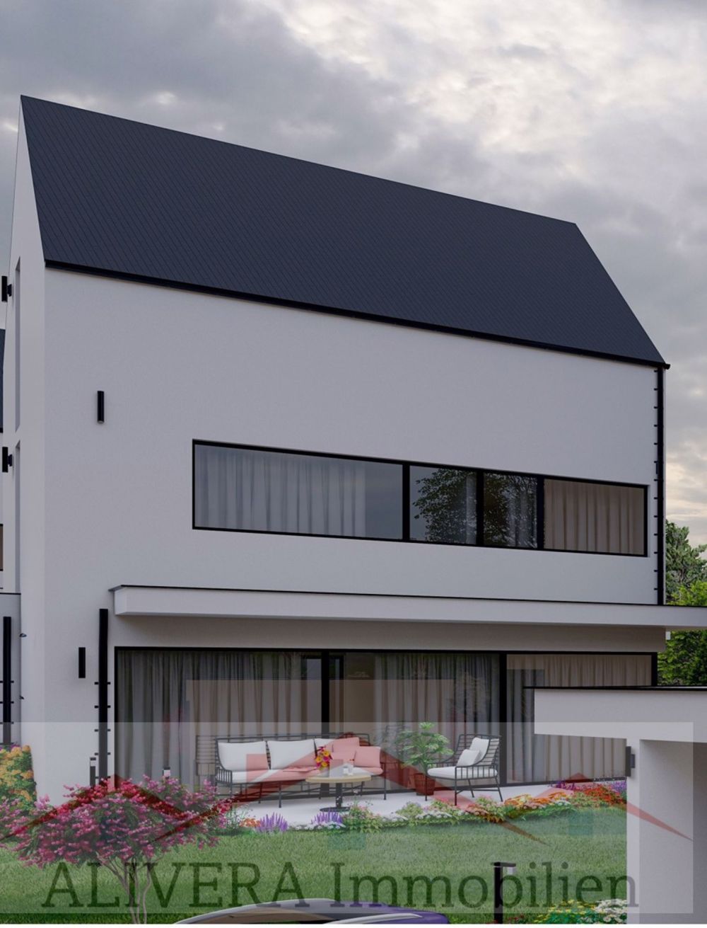 Modernes Neubauprojekt: Doppeleinfamilienhäuser in 4254 Kleinlützel, K - seiten Ansicht