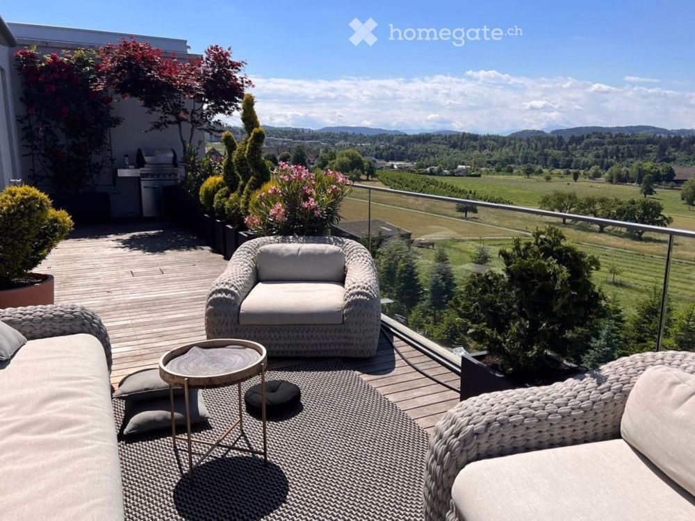 Moderne 4.5-Zimmer-Dachwohnung mit Panoramablick in Uitikon - Bild 2