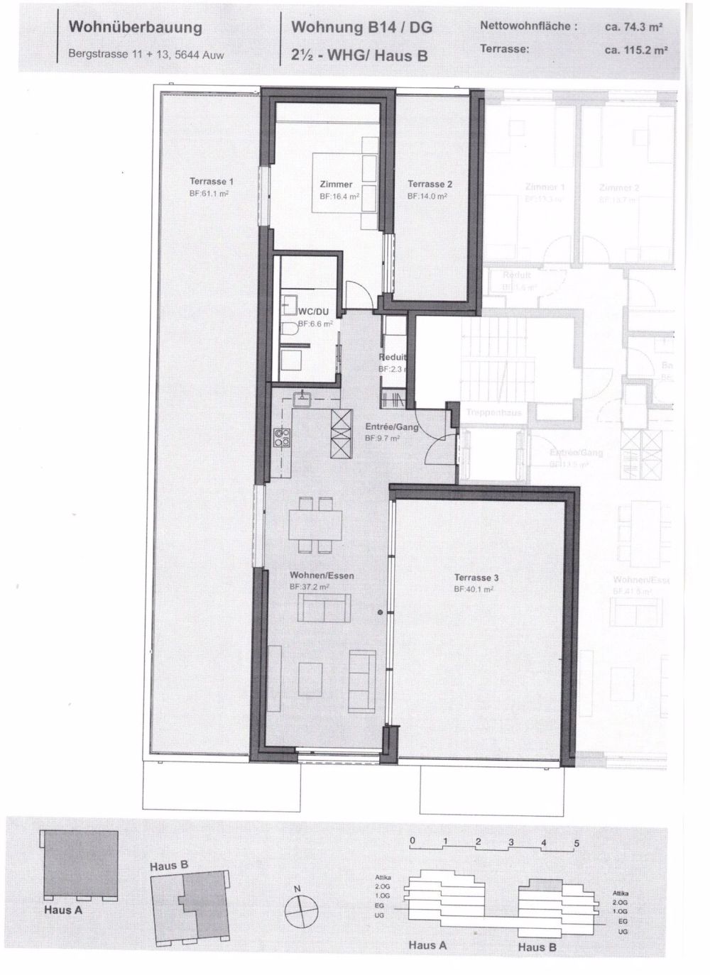 Moderne 2.5-Zimmer-Attika-wohnung in Auw zu vermieten - Bild 4