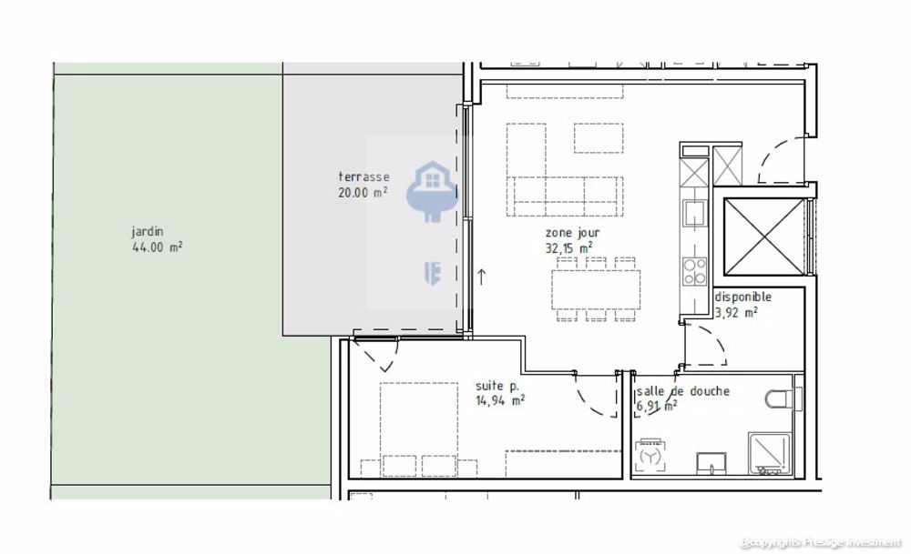 Zu vermieten - Magnifique Appartement NEU 2.5 Zimmer im Erdgeschoss (Terasse und Garten) – Sion - Bild 1