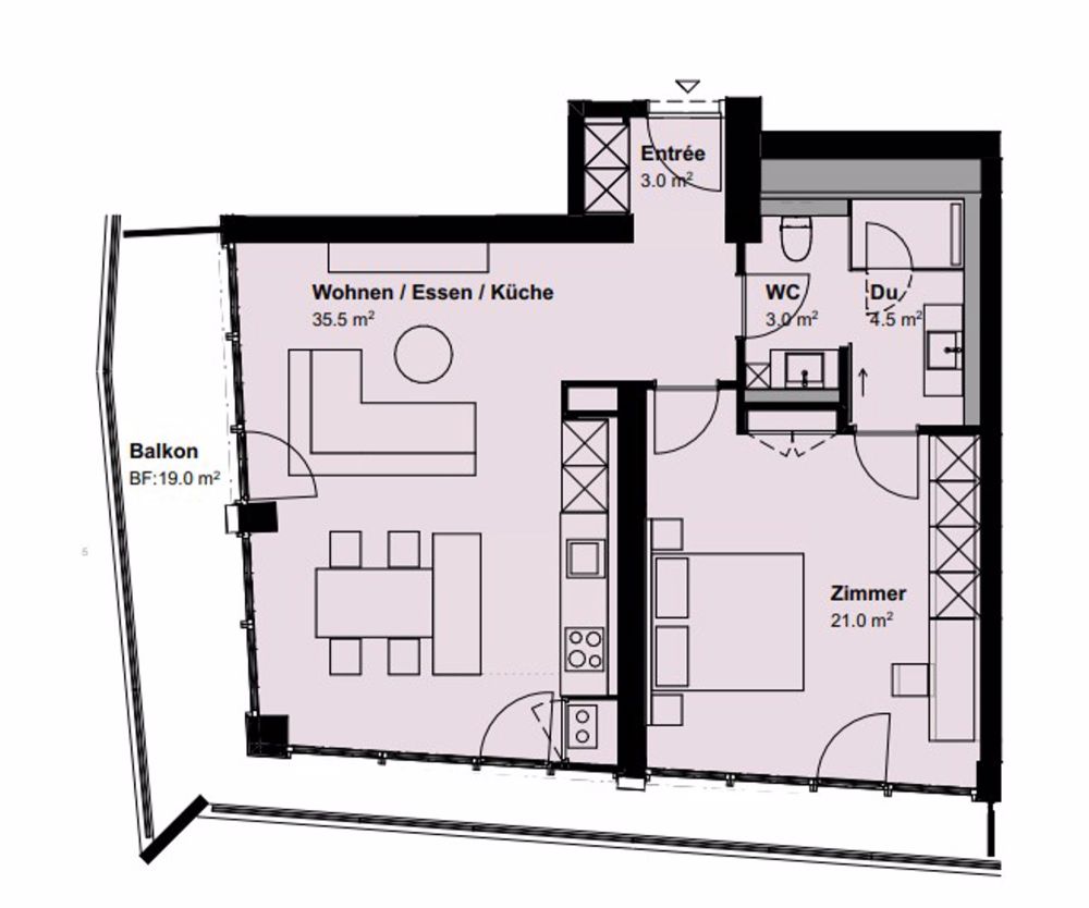 Moderne möblierte 2.5-Zimmer-Erstbezug-Wohnung mit Aussicht in Dübendorf - Bild 13