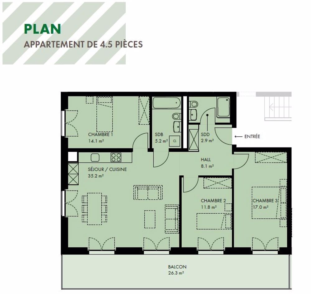 4 ½ Zimmer-Wohnung in Crissier mieten - Bild 7