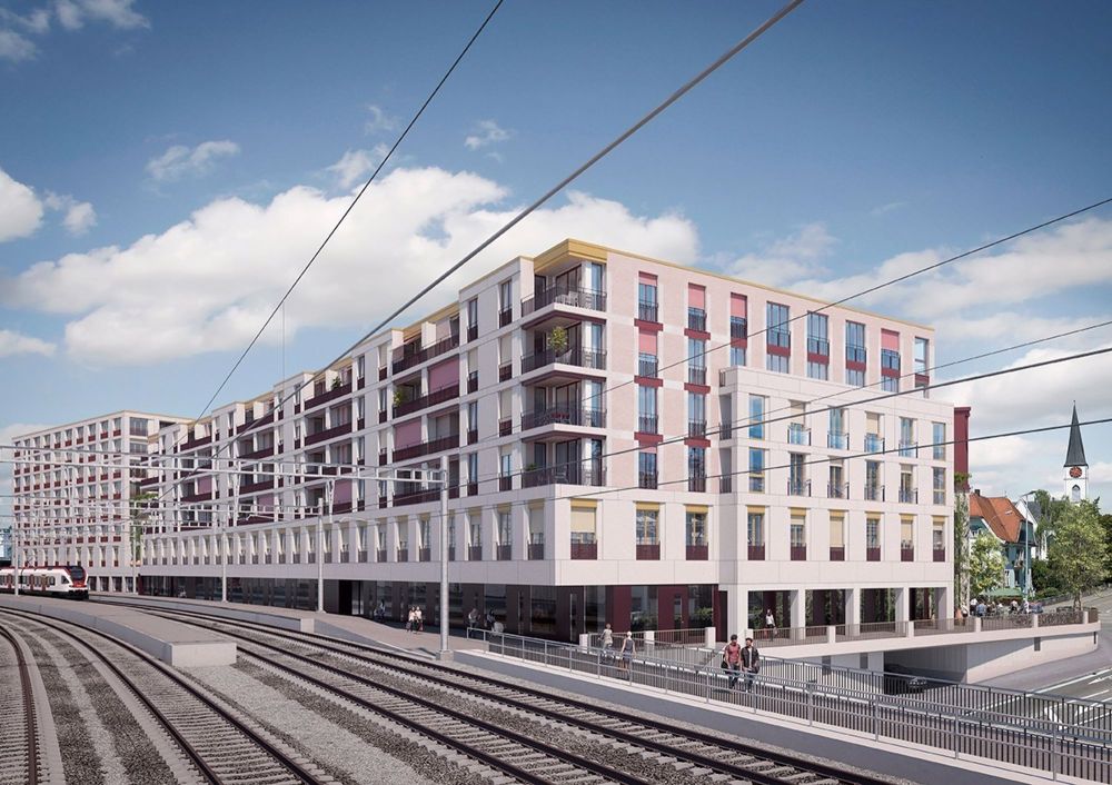 2.5-Zi. Wohnungen im Neubau "Perronimo" in Wil - Aussenansicht