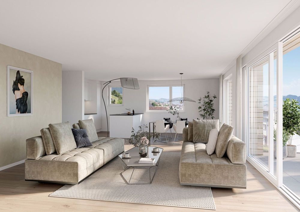 4½-Zimmer-Wohnung Nr. 6, 2. OG West, "Mühlematt" Beckenried - Bild 1