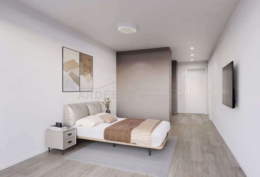 Weitblick Egerkingen - exklusives Wohnen mit Blick auf die Alpen! - Elternzimmer mit Ankleide und direktem Zugang Badezimmer