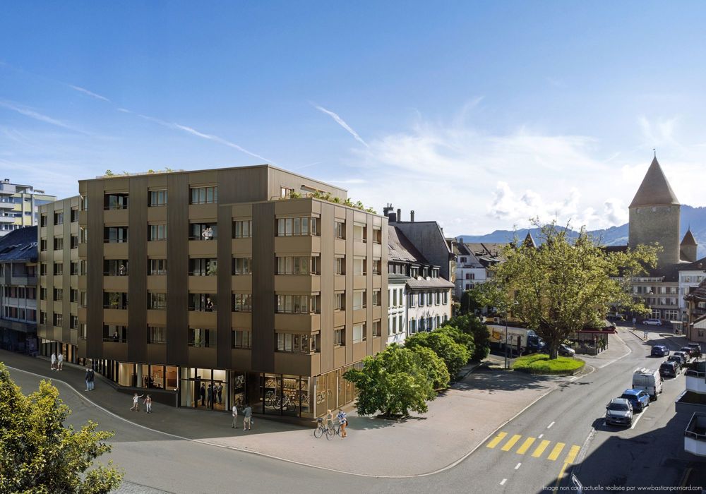 Appartement moderne de 2.5 pièces, idéalement situé à Bulle - Bâtiment