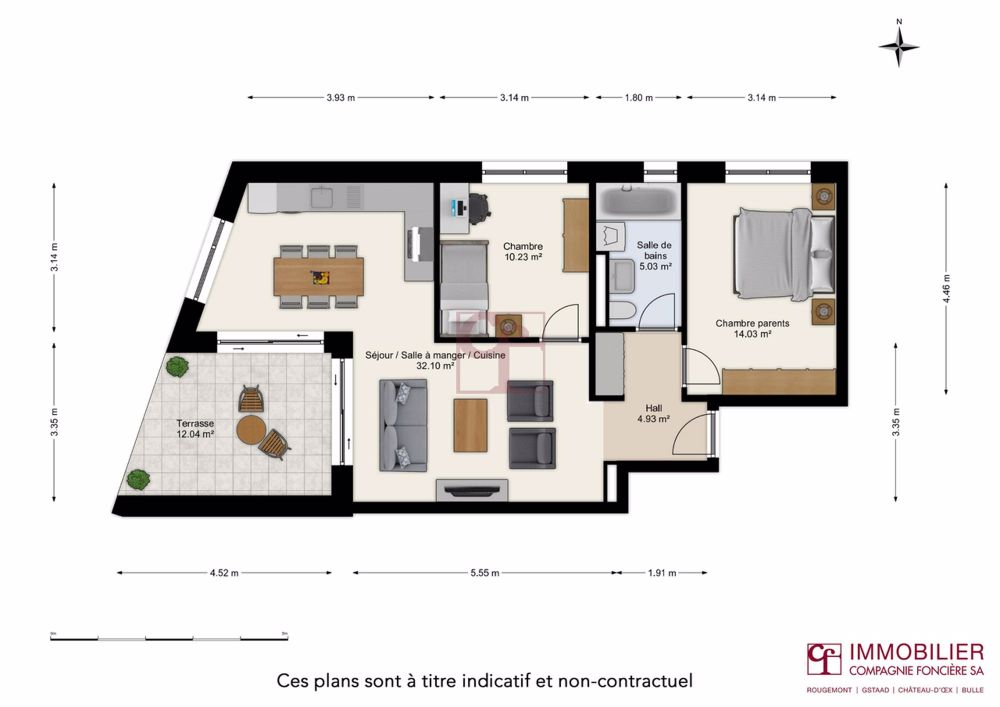 Le Clos du Centre - appartements à louer - Plan appartement