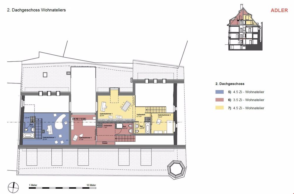 Einzigartige Atelierwohnung mit 136?m² – Sichtholz, Charme und Charakter - Bild 12