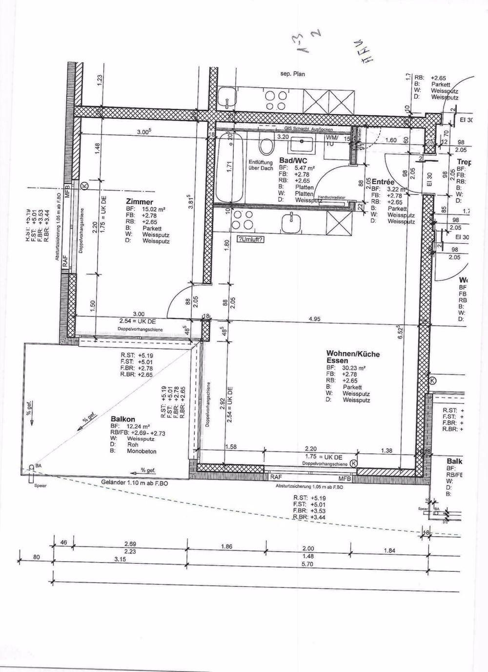 Erstvermietung - Neubau - Grundriss