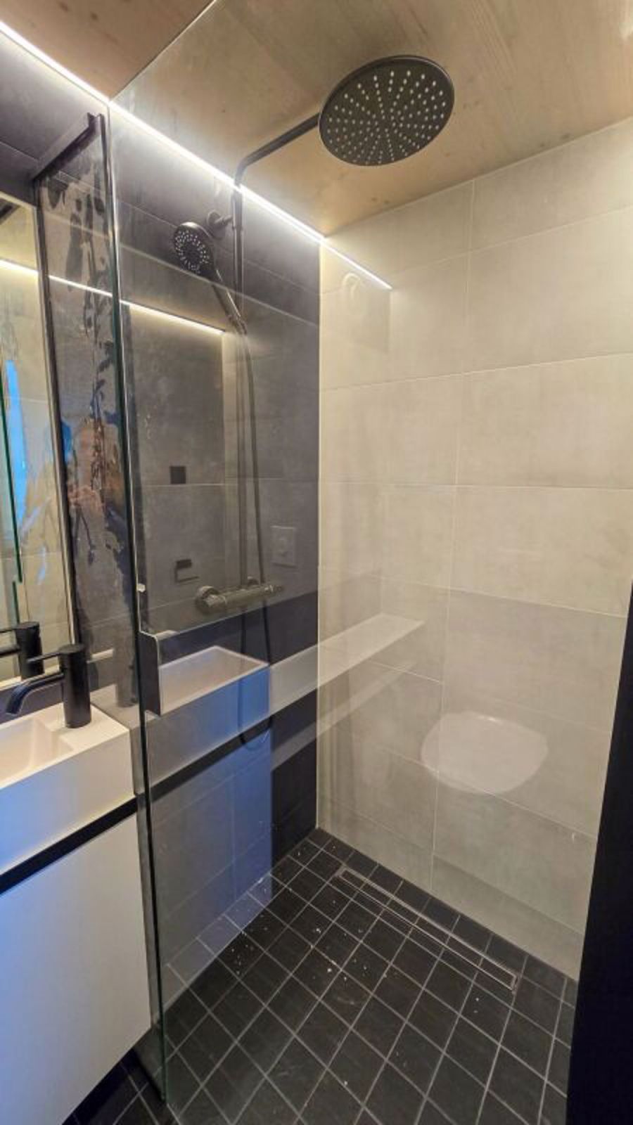 2.5 Zi-Tiny House mit unverbaubarem Weitblick - Regendusche in Nasszelle