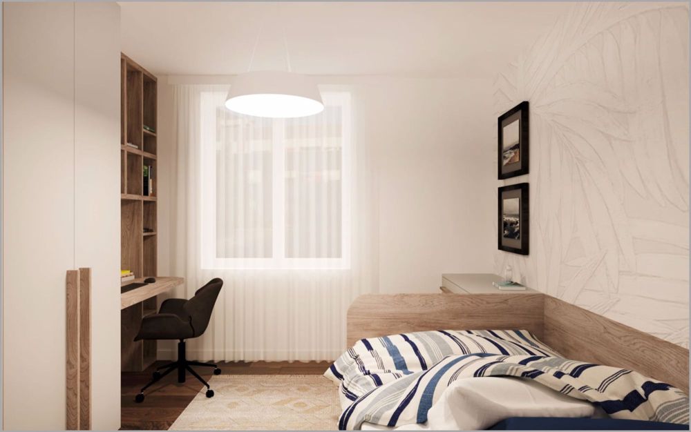 Erstvermietung nach Totalsanierung! - Visualisierung Schlafzimmer