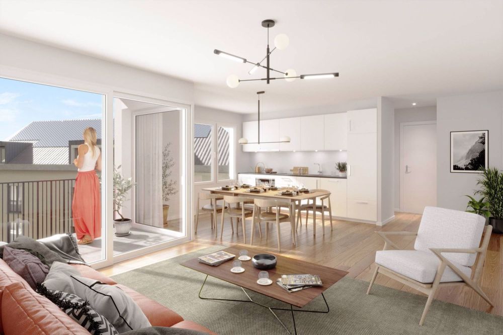 SUPERBE 4.5 PCES NEUF DE 99 m2 AVEC BALCON ET TERRASSE - Bild 2