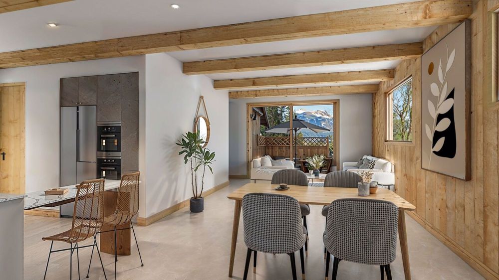 Maisons villageoises de standing à Fenalet-sur-Bex - Séjour_Maison 2 / Wohnzimmer_Haus 2 / Stay_House 2