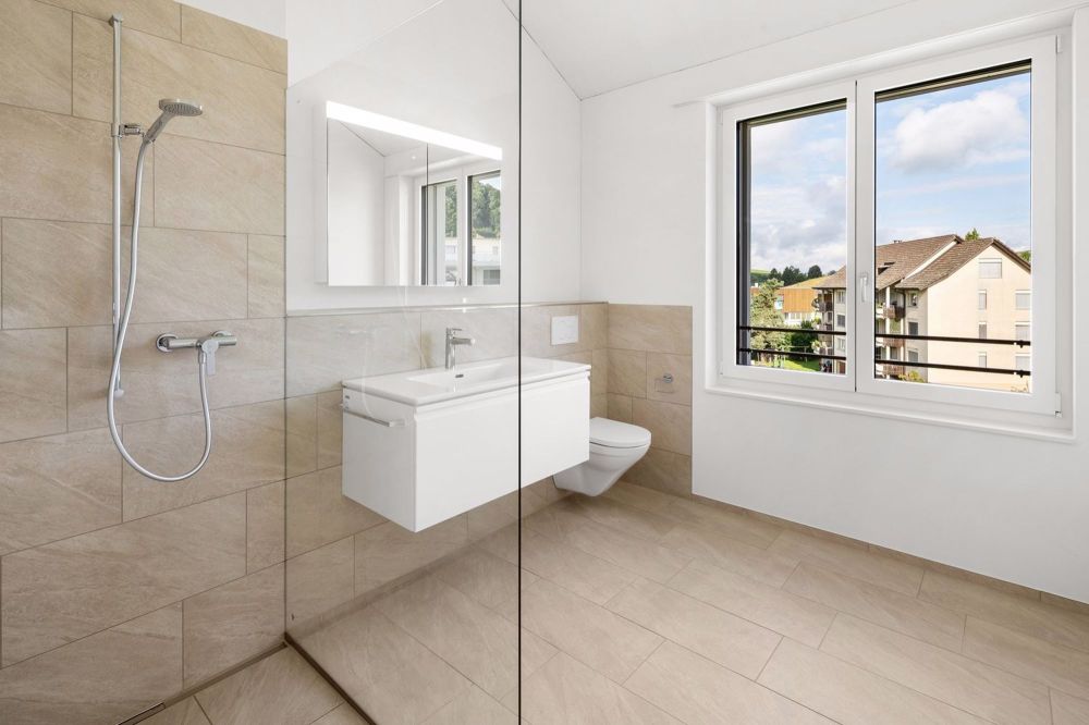 Maisonette-Dach-Wohnung mit Galerie im Erstbezug - Badzimmer