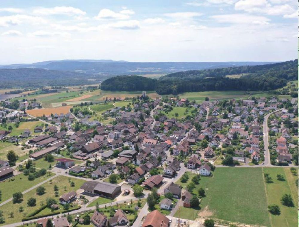 Neubau 3.5 Zimmer-Wohnung in Wil ZH - Luftaufnahme Gemeinde Wil / ZH