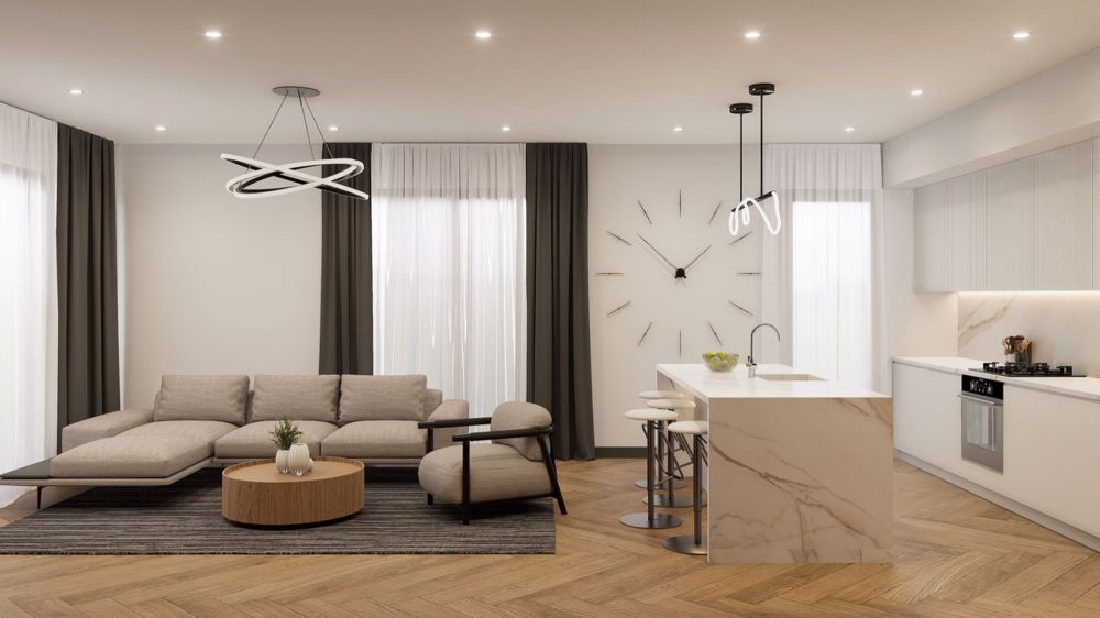 2,5 Zimmer neu im Erdgeschoss, Küche mit Insel, Terrasse und großem Garten - Bild 7