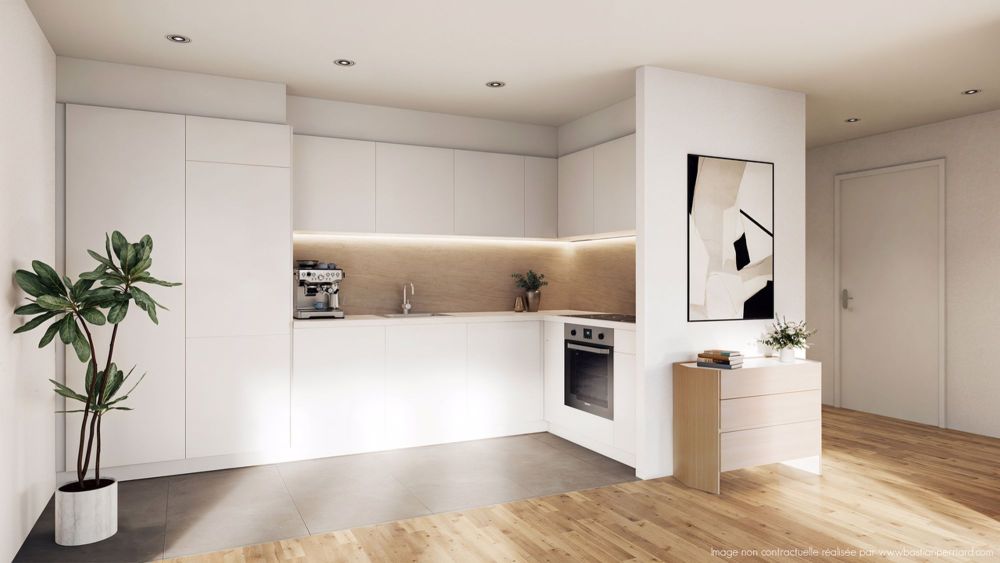 Appartement moderne de 3.5 pièces, idéalement situé à Bulle - Cuisine