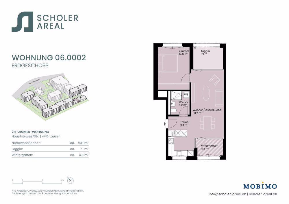 Moderne 2.5-Zimmerwohnung - Scholer-Areal.ch - Bild 3
