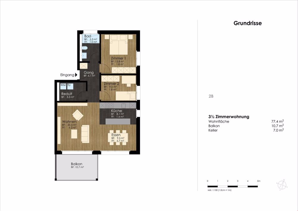 NEUBAU | moderne und zeitgemässe Eigentumswohnungen ab Fr. 440''000.00 - Bild 4